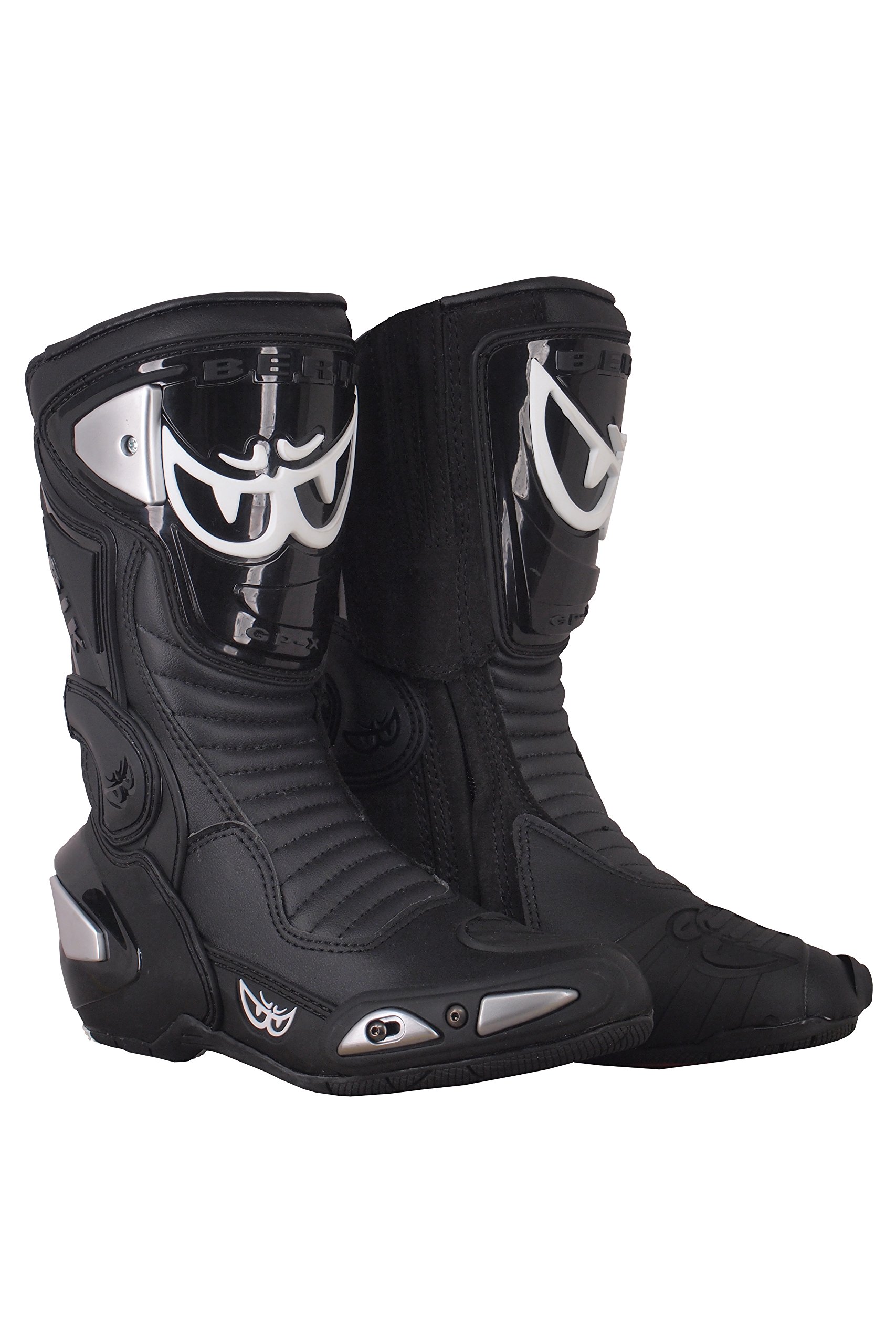Amazon.co.jp: BERIK RACING BOOTS BOT-1289-BK ALL.BLACK ベリック 