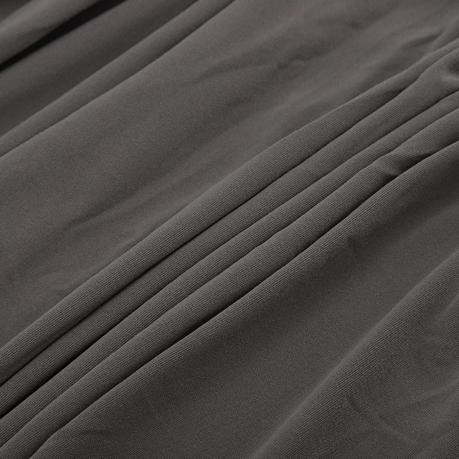 Ejoyous Copridivano elasticizzato a forma di L, Copridivano con Penisola Elasticizzato in poliestere 3 + 2 Seat Copridivano Angolare Antigraffio Universale (grigio)