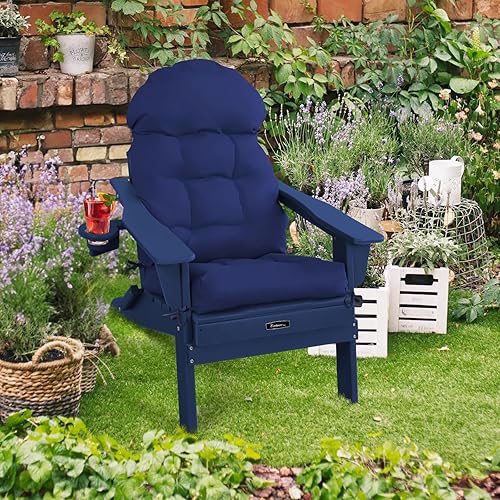 Miniatura 9 de FUNBERRY Adirondack Cojín para silla de exterior, cojines cómodos y mejorados para sillas de patio, cojín de silla mecedora, cojines para sillas