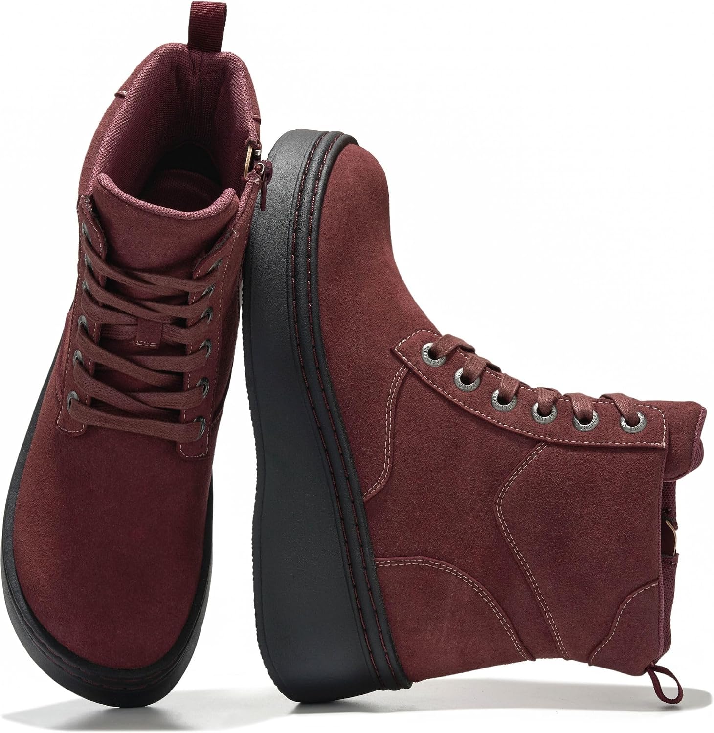 Genuine Leather Platform Ankle Boots For Women Combat Boots & Womens Boots