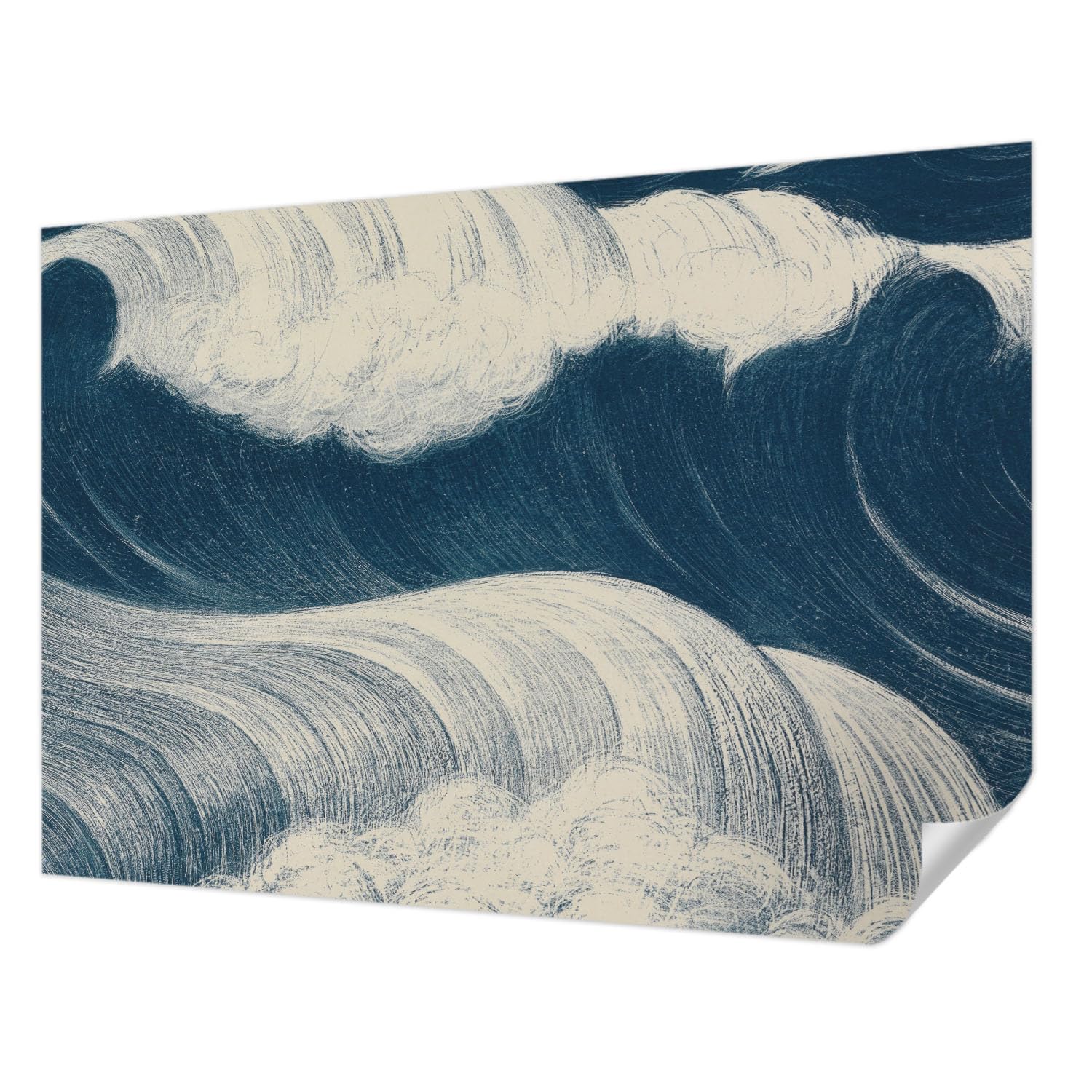 Papier peint adhésif vagues de la mer 208x146 cm Tulup panoramique de salon