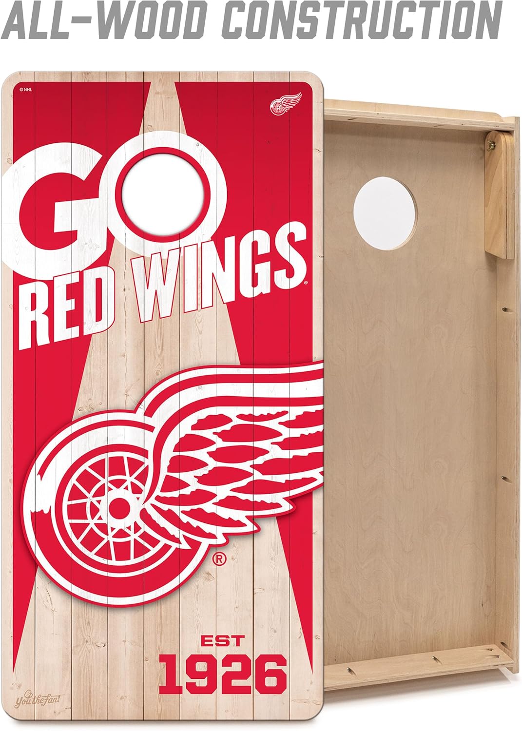 YouTheFan NHL 2’ x 4’ Professional Wood Cornhole Game