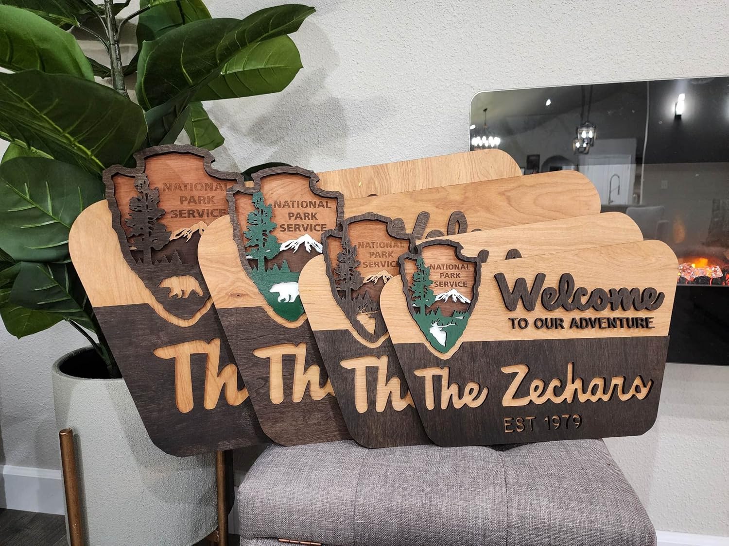 Original Designed National Park Family Sign, Wedding Gift, Outdoor Enthusiast, Travel Wall, Family Sign, Present, Birthday, Anniversary, RV