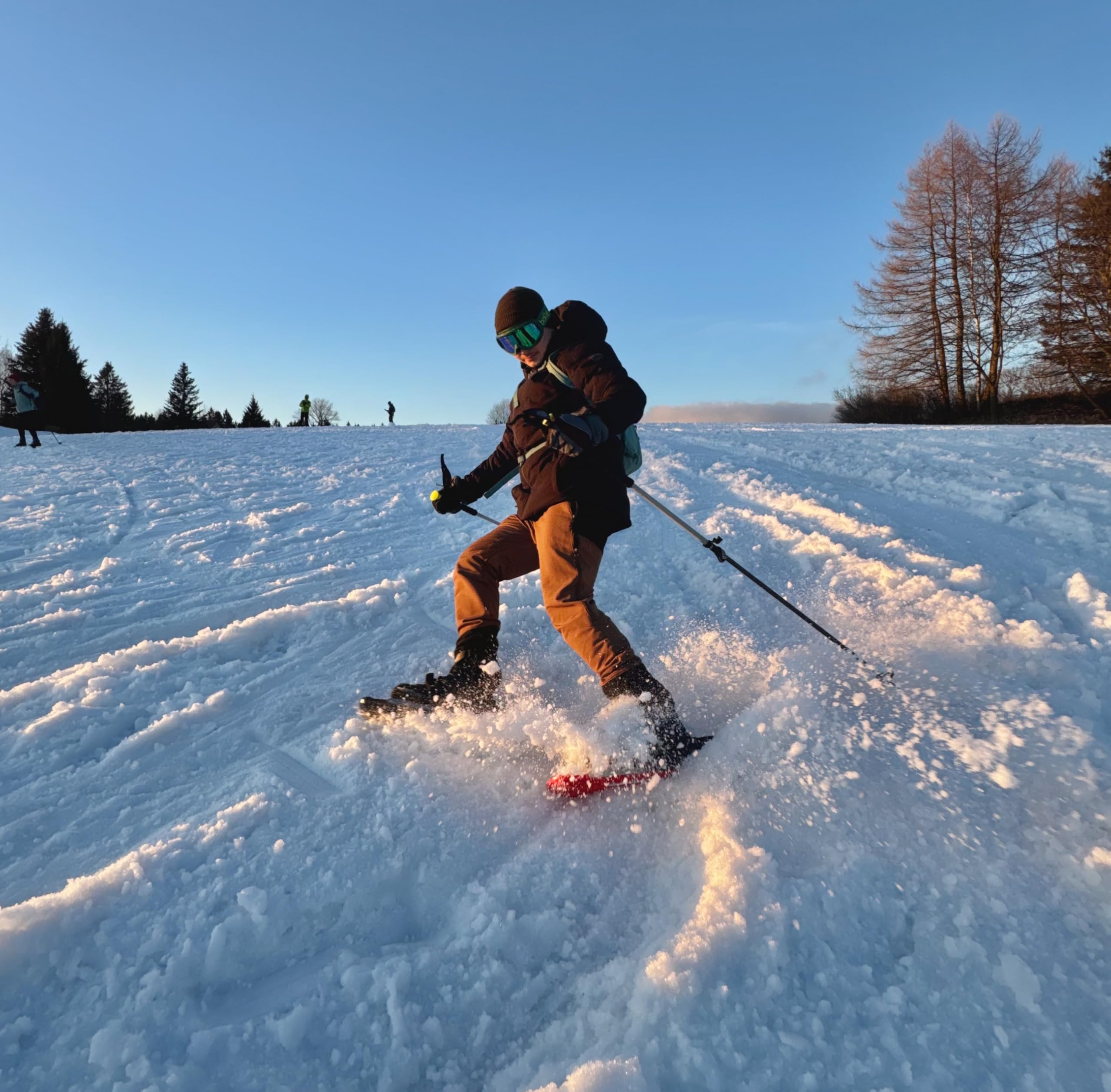 Raquettes à neige légères 2 en 1 - Pour homme et femme - Pointure 36-48 - Convient pour le ski, le traçage, l'escalade pour l'hiver sur glace et neige