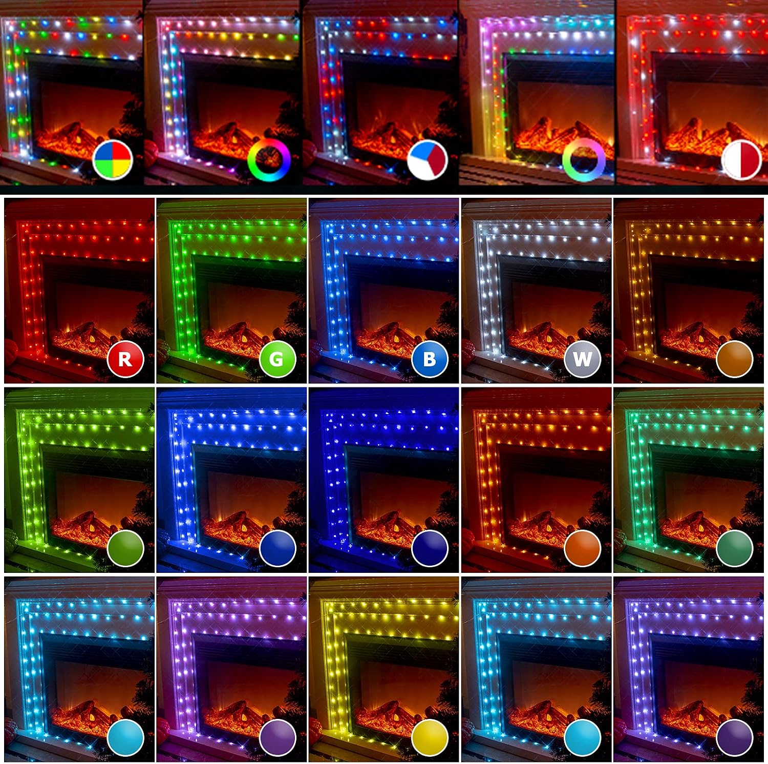 EAMBRITE 100LT Color Changing Fairy Light 33FT USB RGB String Lights with Remote Control Multiple Modes and Timer for Bedroom Decoration