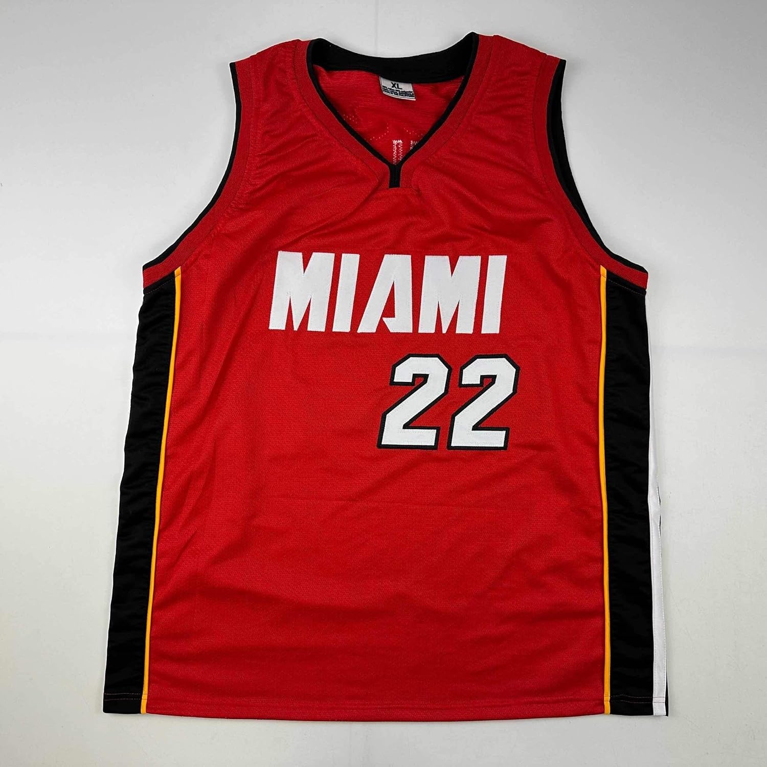 Facsimile Autographed Jimmy Butler Miami Red Reprint Laser Auto Basketball Jersey Size Men's XL - Image 3