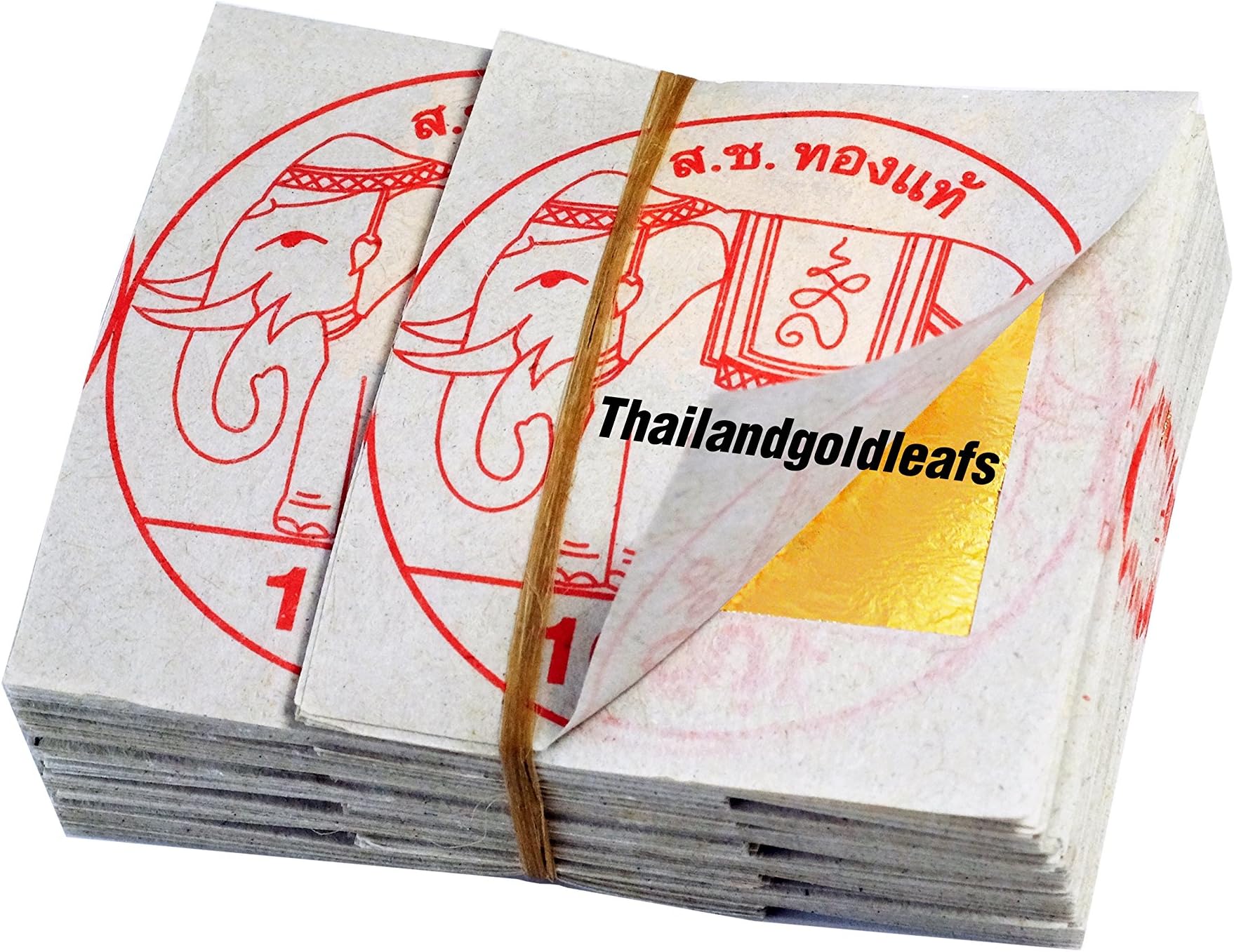 100 Edible Gold Leaf Sheets 24K 100% Pure 18 x 18 MM Cake Decoration Macaroon Dessert Drink By THAILANDGOLDLEAFS