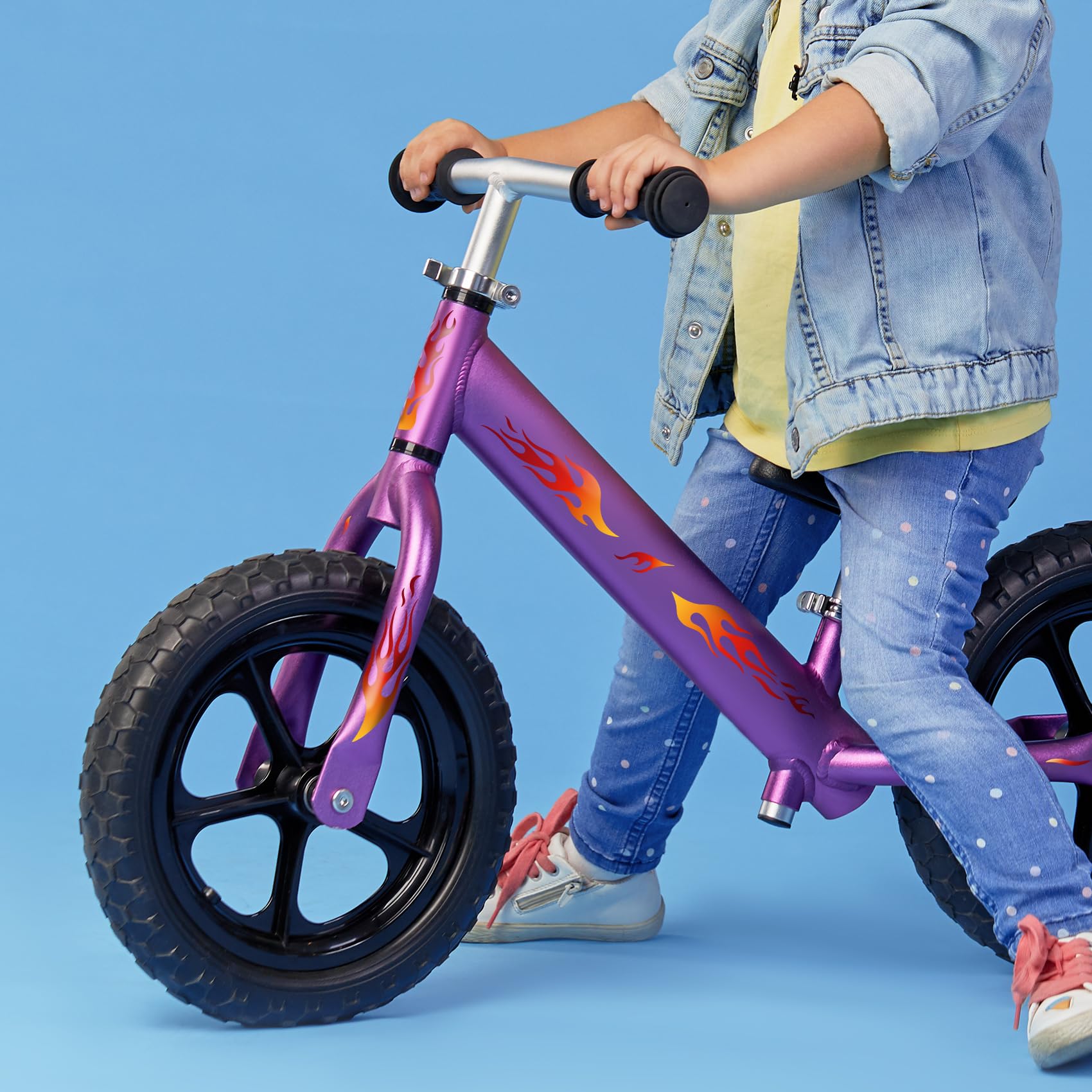 Finest Folia Set di adesivi per bicicletta per bambini, bici da corsa, per bambini, ragazze, ragazzi, decorazione per bicicletta, resistente alle intemperie, impermeabile R231