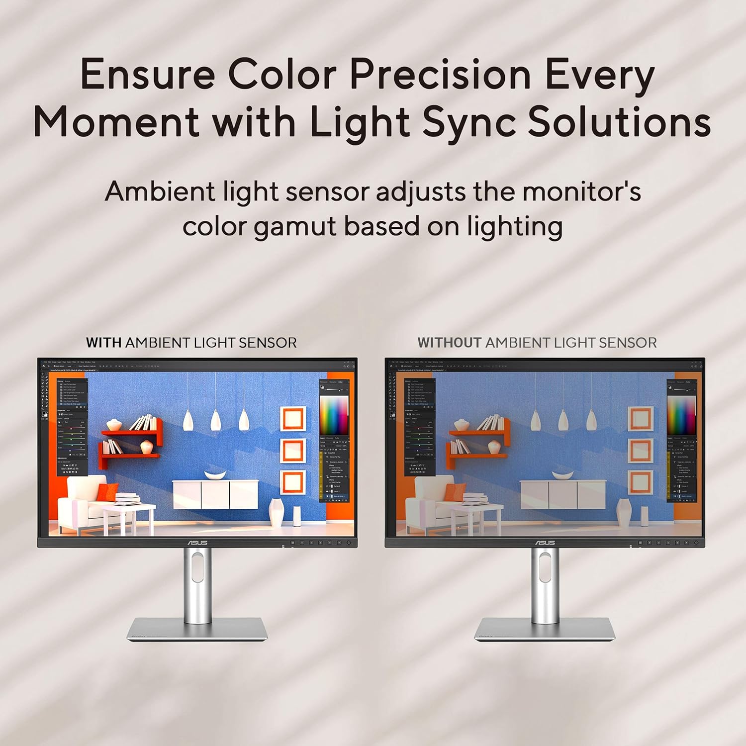ASUS ProArt Display 27” 1440P Professional Monitor (PA278QGV) – IPS, QHD (2560 x 1440), 95% DCI-P3, Color Accurate, ΔE<2, Calman Verified, 120Hz, HDR-10, Light Sync, Ergonomic, 3 yr Warranty