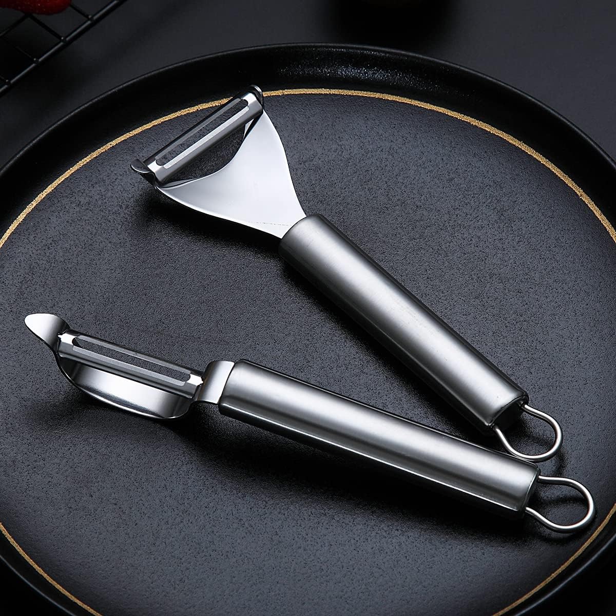 Potato Vegetable Peeler, Kyraton Stainless Steel Apple Fruit Veggie Peeler - Image 5