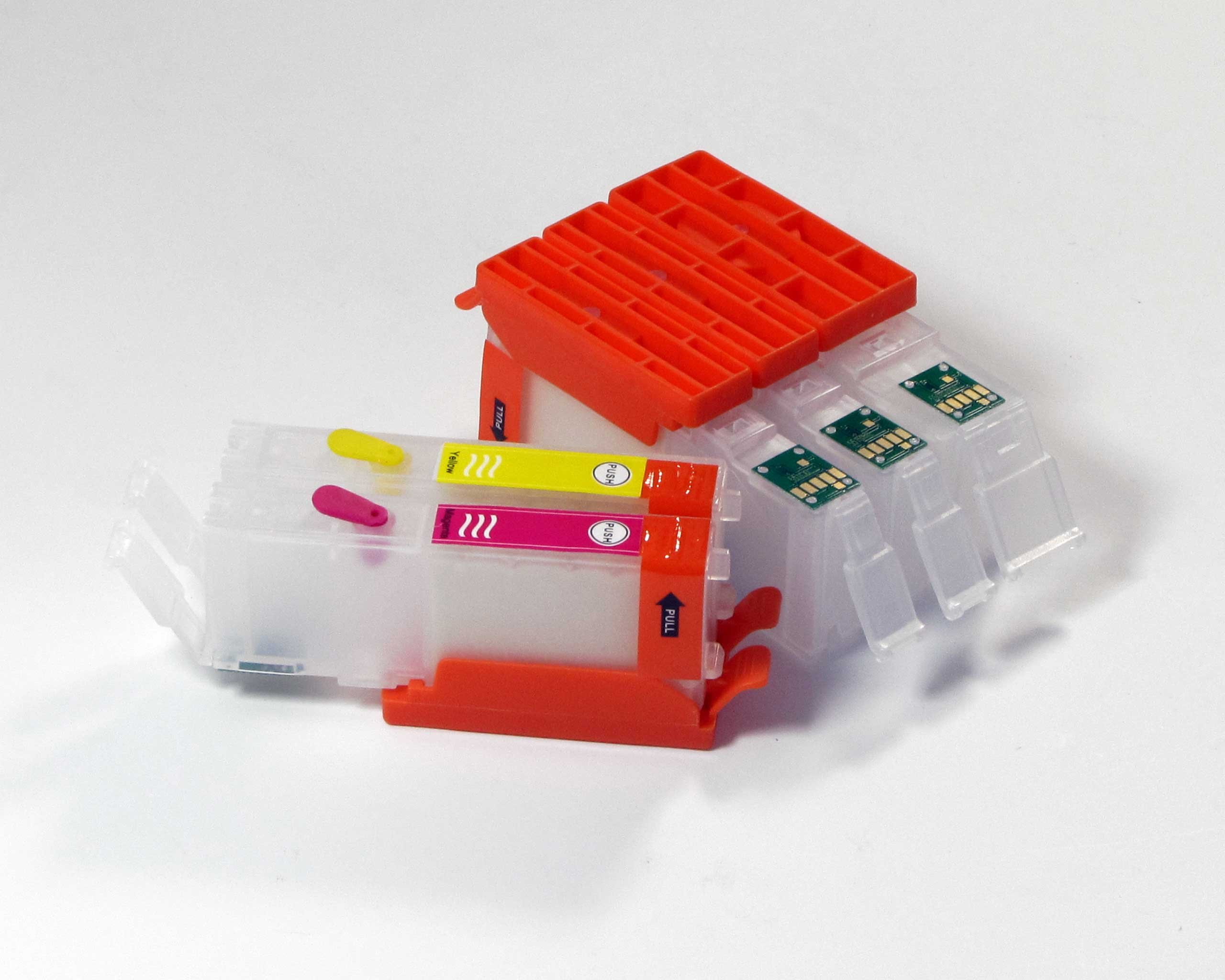 Fill In Leerpatronen kompatibel für Canon PGI-550, CLI-551 mit Chip und 500ml Nachfülltinte für Canon Pixma MX 925, MX 725, MG 6350, MG 5450, IP 7250