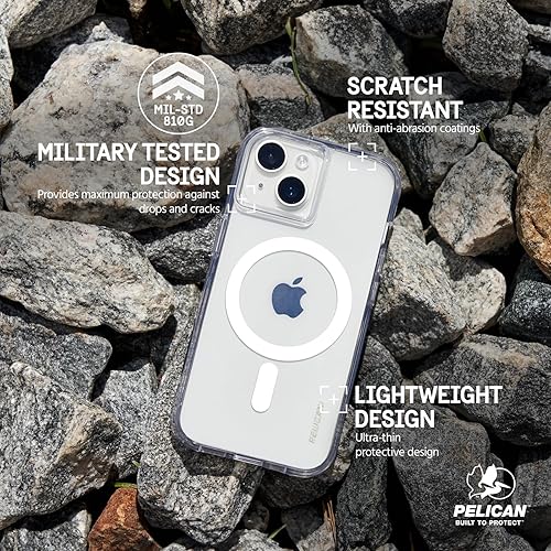 Miniatura 6 de Pelican Ranger Series - Funda para iPhone 15 de 6.1 pulgadas compatible con MagSafe, antiamarilleo, funda magnética con tecnología antiarañazos
