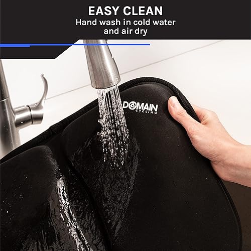 Miniatura 8 de Domain Cycling cojín de gel extragrande para bicicleta estática o máquina de remo