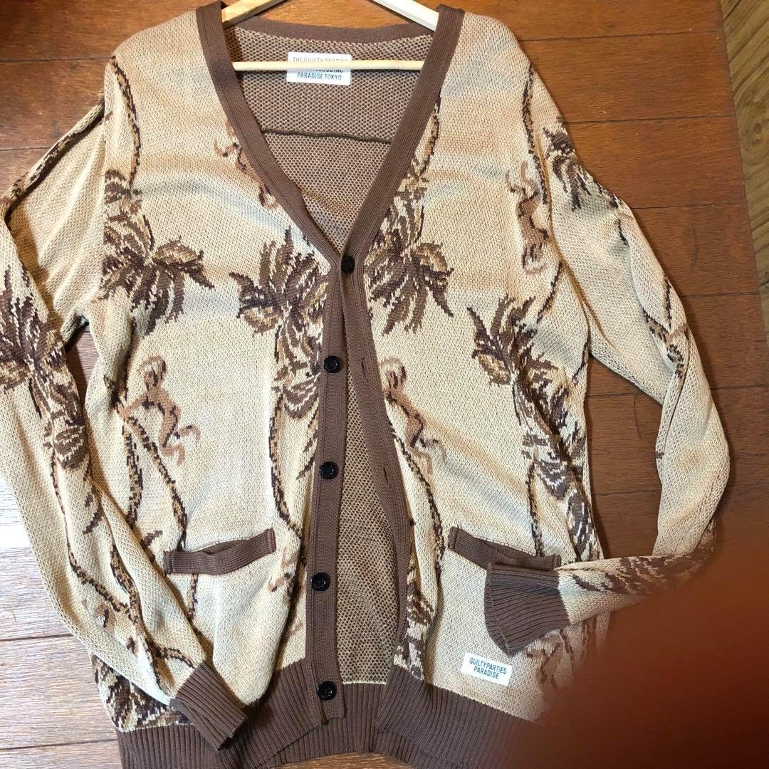 レオナール LEONARD 花柄 ニット カーディガン クルーネック
