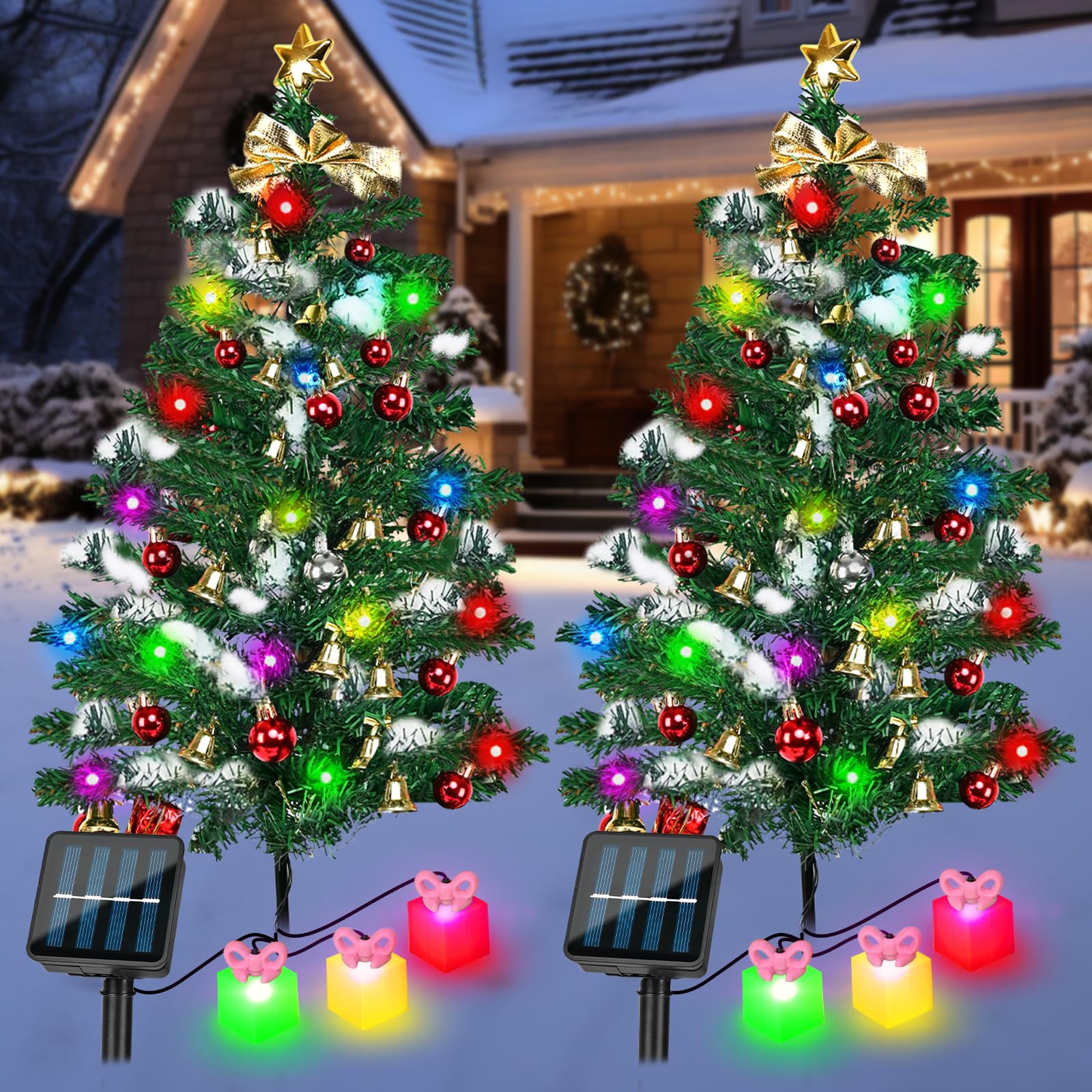 ONEANU Solar Christmas Trees for Outside Decoration, 31 — free download