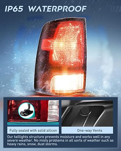 Miniatura 71 de Nilight Conjunto de luz trasera para Dodge Ram 2009 2010 2011 2012 2013 2014 2015 2016 2017 2018 Dodge Ram 1500 2500 3500 2019 2020 2021 estilo Lado