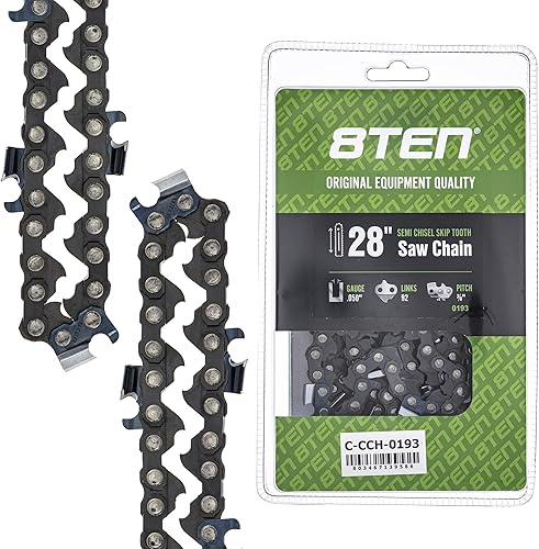 Vista 464 de 8TEN Cadena de motosierra para Husqvarna 254 455 340 351 353 350 55 455 Rancher Poulan Jonsered Echo 16 pulgadas .050 .325 66DL