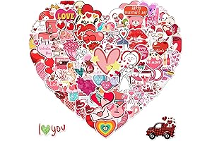100Pcs Valentines Day Stickers, Love Stickers, Waterproof Vinyl Stickers