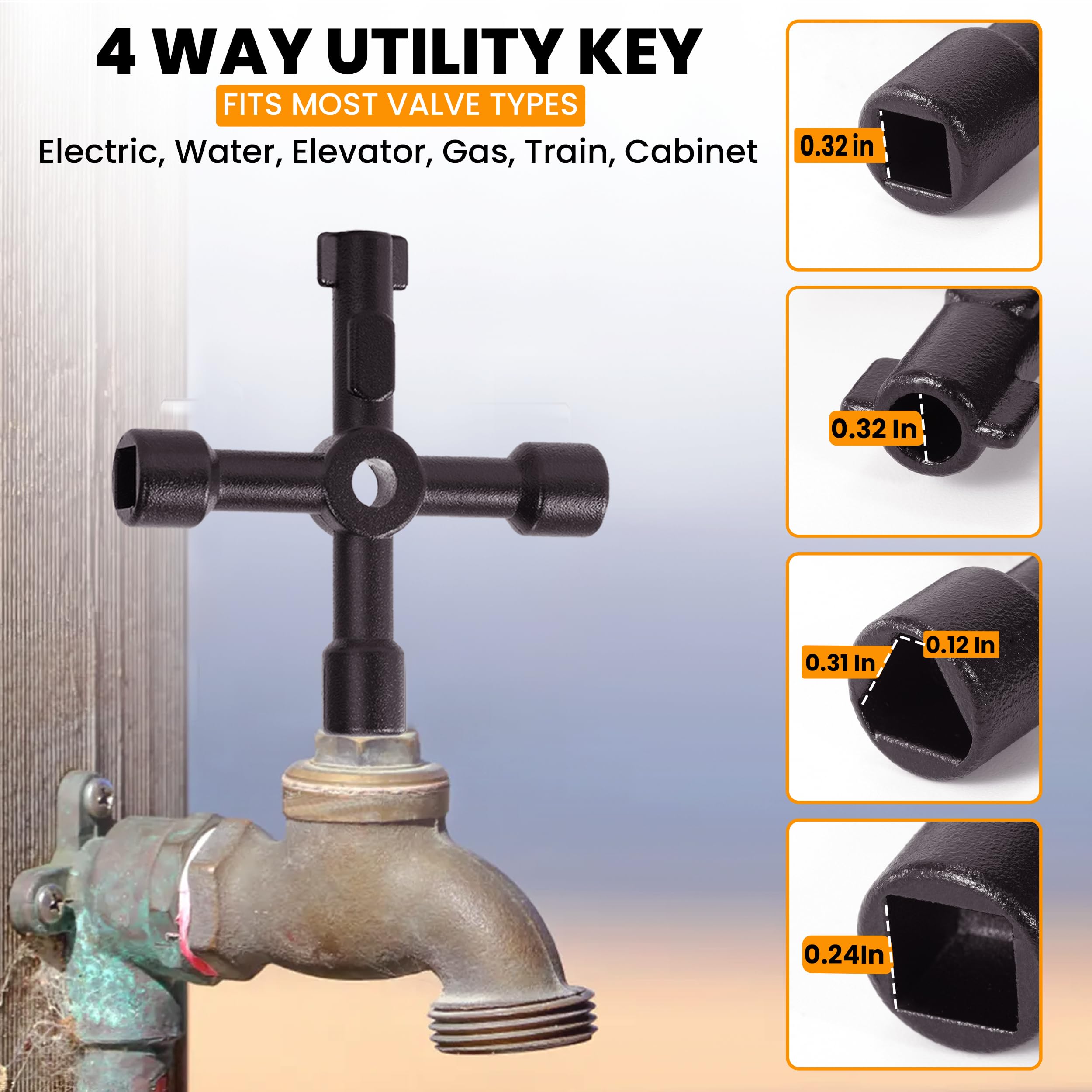 Water Meter Key Heavy Duty