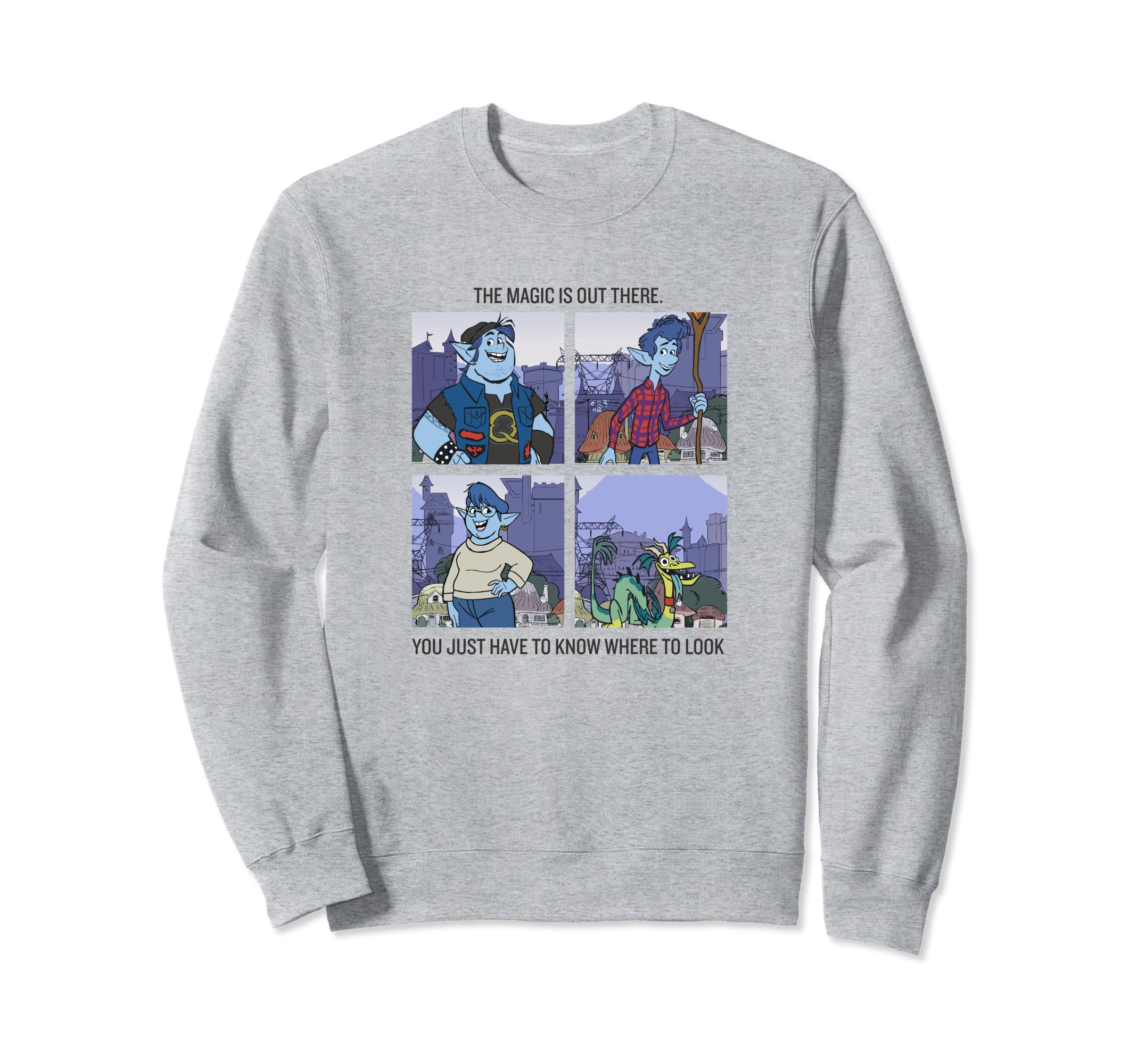 Disney Pixar Onward The Magic Is Out There Panels Sweatshirt