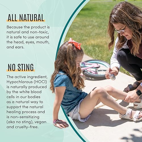 Miniatura 5 de Reparación activa de la piel  Hidrogel curativo natural y no tóxico y spray antiséptico para cortes menores rasguños erupciones quemaduras solares y