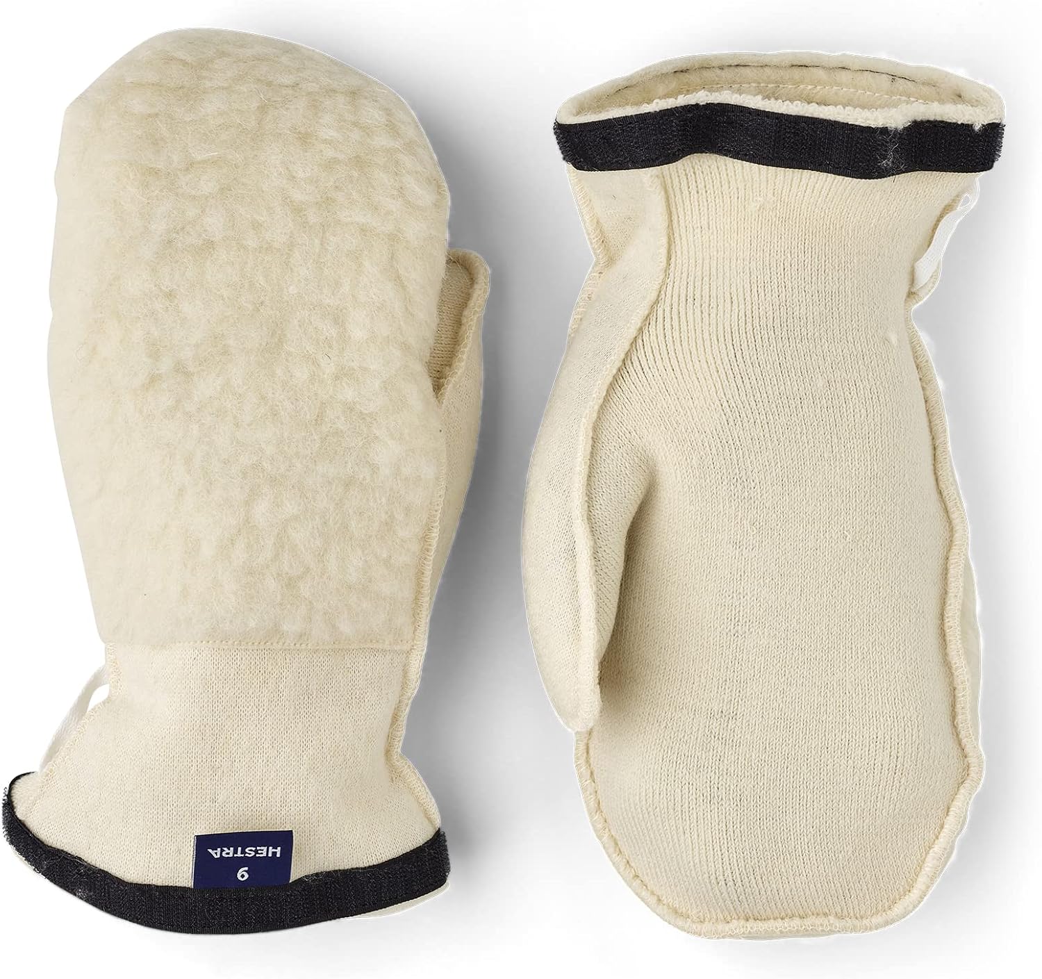 Hestra Heli Ski Wool Mitt Liner for Layering, Insulating Mitts for Winter & Outdoor Sports