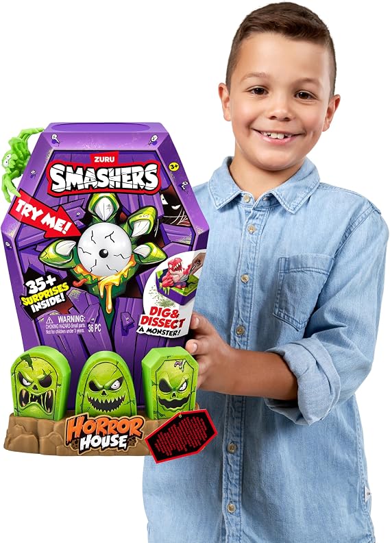 Smashers Mega Horror House Green by ZURU Interactive Toy Collectible Toy for Kids and Teens
