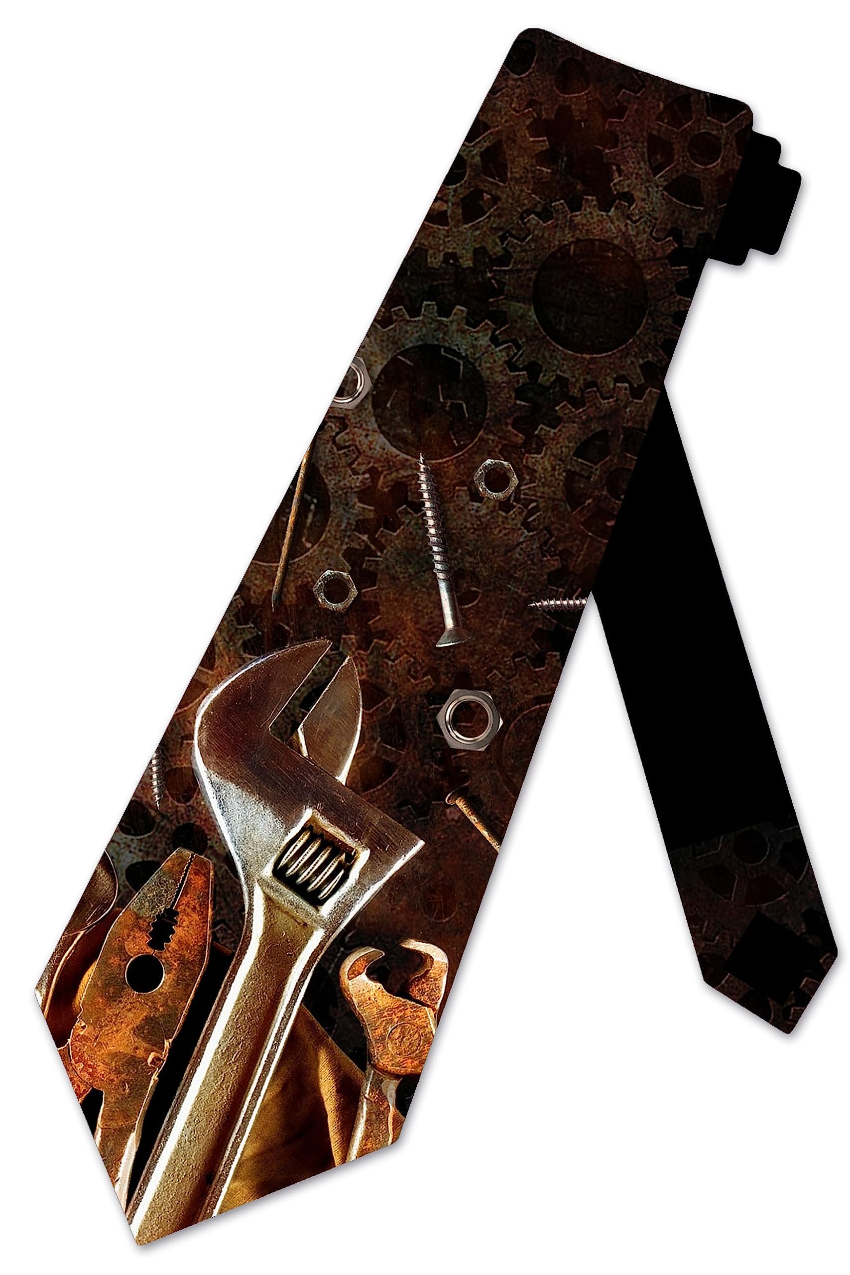 Three Rooker Tool Ties Mens Handyman Necktie Gear Tie Mechanic Necktie