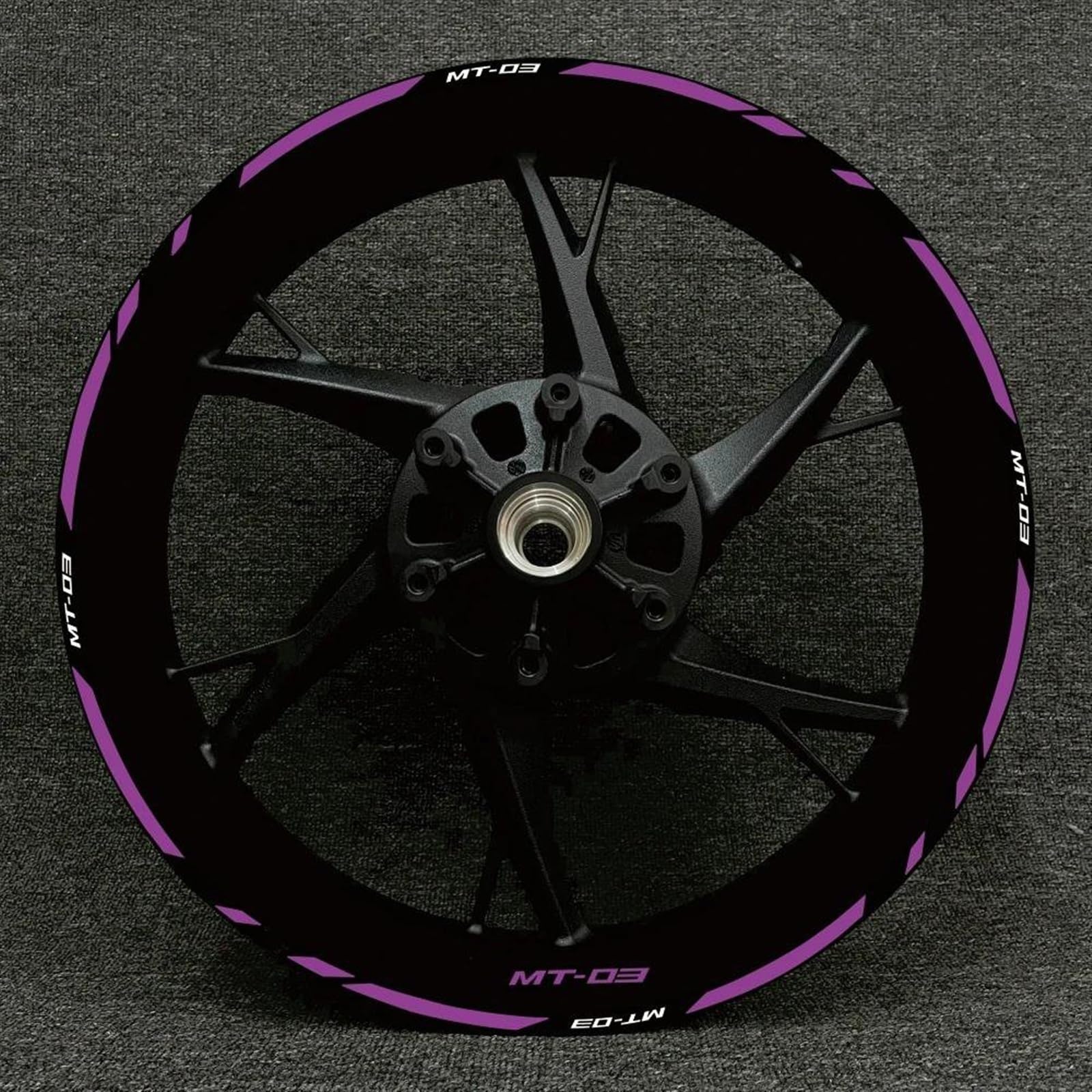 Stickers Motorcycle Accessories Reflective Rim Edge Stripes Wheel Stickers for Yamaha MT-03 MT 03 Mt03(Style 19)