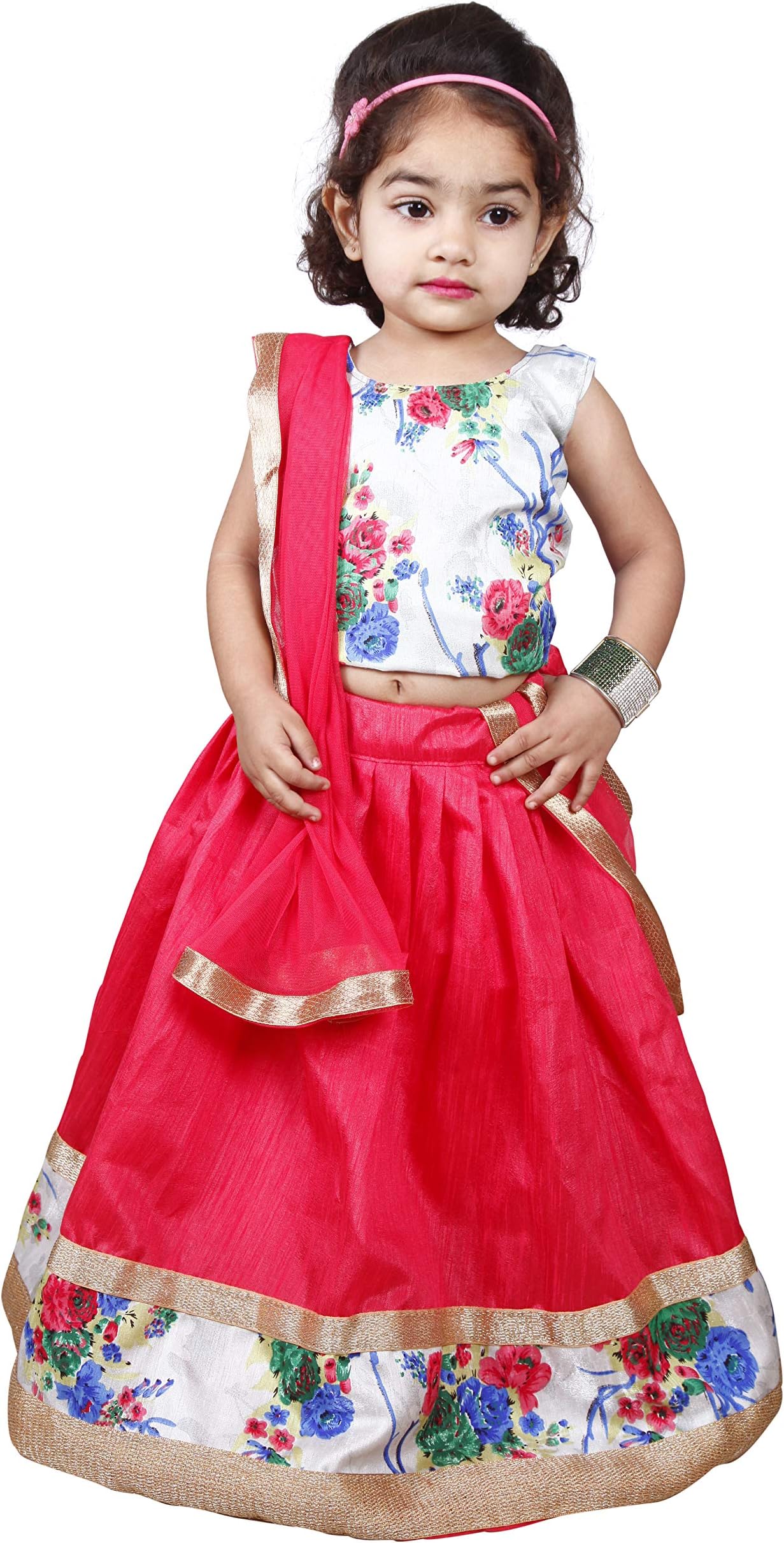 Girls' Faux Georgette Lehenga Choli