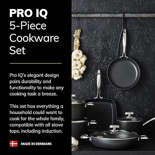Miniatura 2 de SCANPAN Pro IQ - Juego de utensilios de cocina de 5 piezas, antiadherentes fáciles de usar, aptos para lavavajillas, utensilios de metal y horno,