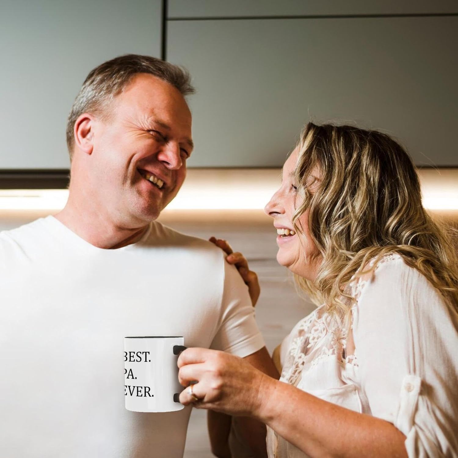 3dRose Coffee Mug, Best Pa Ever, Two-Tone Black/White, 15oz - Coffee Mug for Dad, Heartfelt Gift for Dad, Best Papa Coffee Mug for Morning Brew - Dad's Birthday Gifts Idea - Unique Best Dad Ever Mugs - Image 4