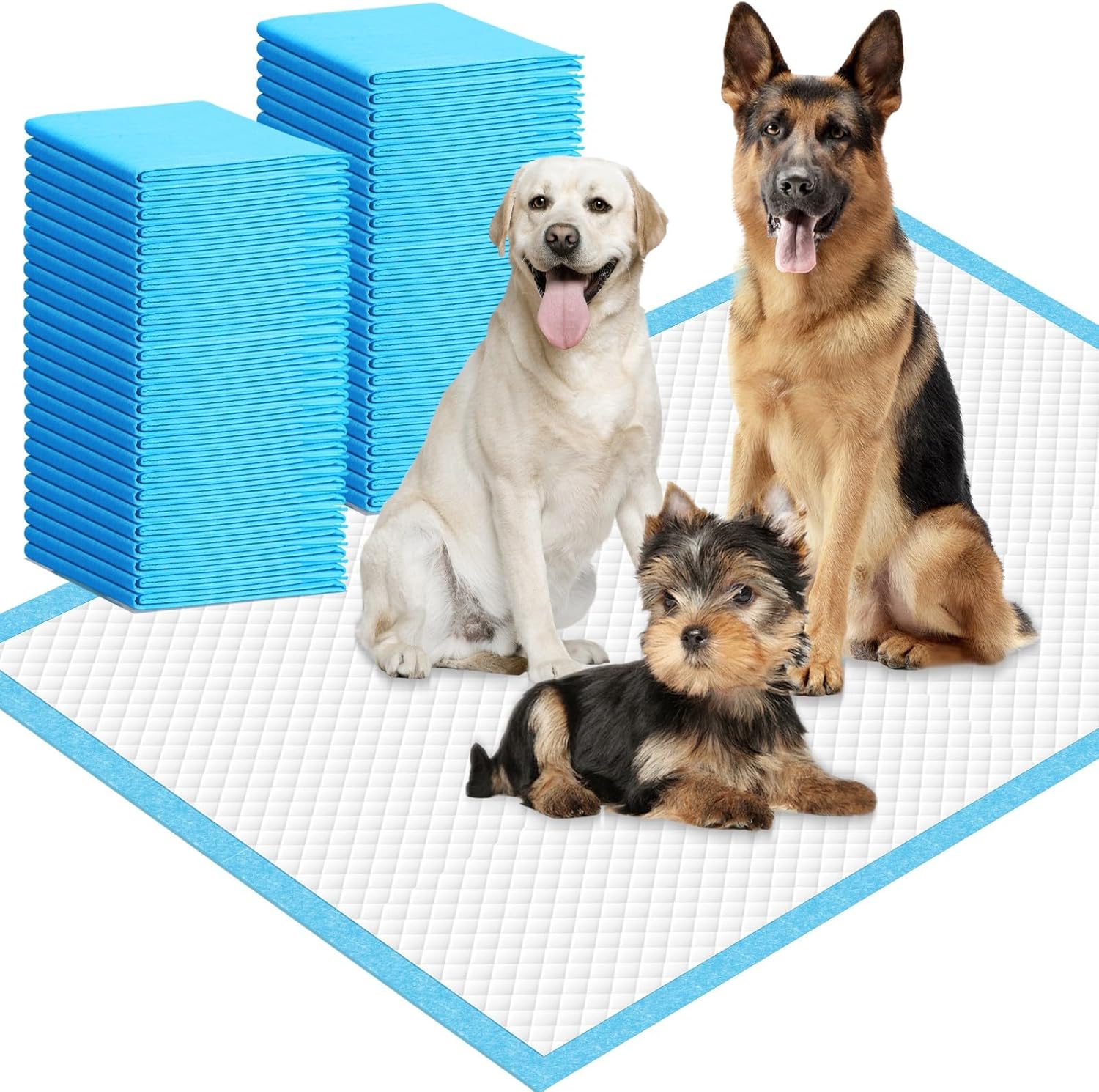 IMMCUTE Dog Pee Pads Extra Large, 36″ x 44″, 30 Ct, Jumbo-Size Pee Pads for Dogs, Thicken Puppy Pads XL Pet Training Pads, Super Absorbent & Leak-Proof Potty Pads for Dogs IMMCUTE Dog Pee Pads Extra Large, 36″ x 44″, 30 Ct, Jumbo-Size Pee Pads for Dogs, Thicken Puppy Pads XL Pet Training Pads, Super Absorbent & Leak-Proof Potty Pads for Dogs