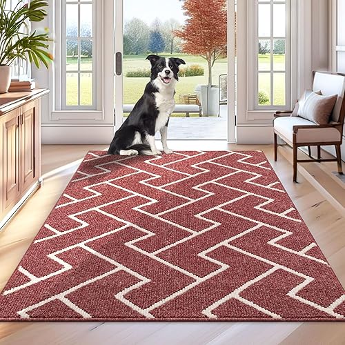 Miniatura 232 de hicorfe Juego de alfombras y tapetes de cocina, alfombra antideslizante de polipropileno súper absorbente, tapete suave y cómodo, lavable para Negro