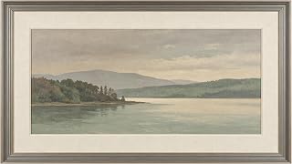3D Framed Wall Art 20"×40" Lake Mountain Landscape Oil Painting Large Size SelfAdhesive Removable Wall Decor Prints Artwork for Living Room Bedroom Office