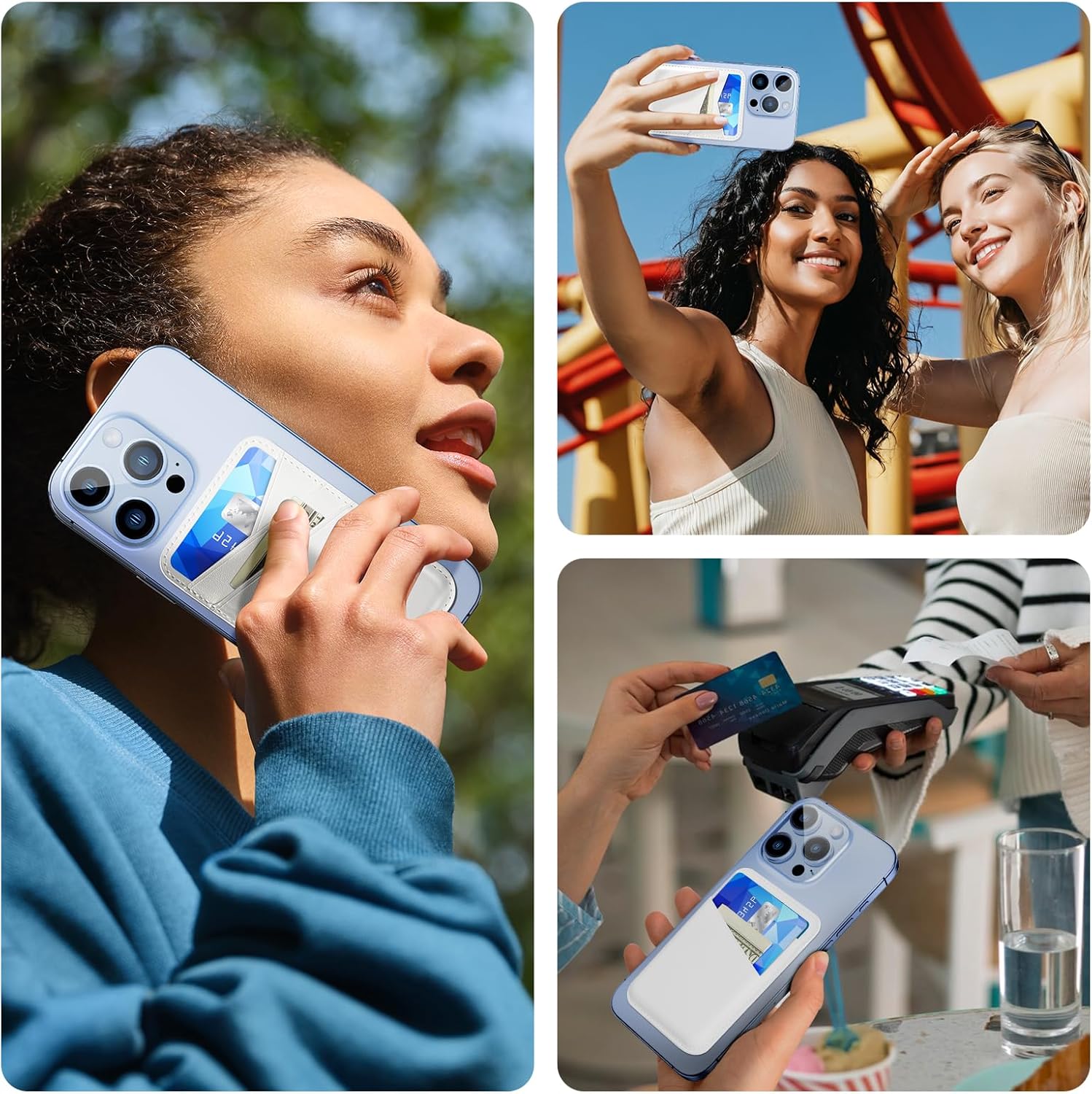 SHANSHUI Magnetic Phone Wallet, Durable Leather Wallet Credit ID Bussiness Card Holder for Back of Phone Compatible with iPhone 17/16/ 15/14/ 13/12 Mini/Plus/Pro/Pro Max - Image 7