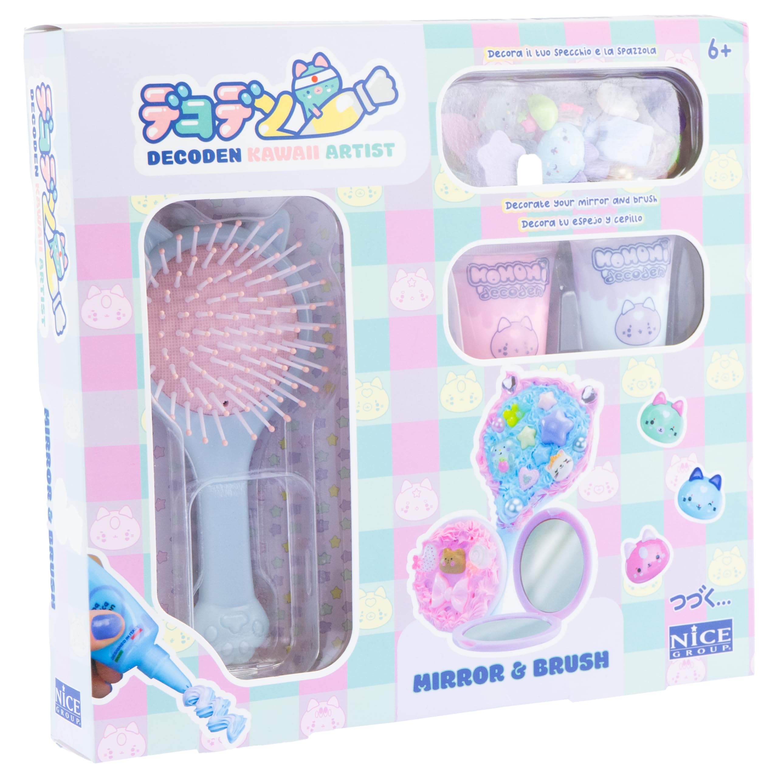 MOMOMI - Nice Group Decoden Mirror And Brush, 48512