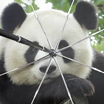 昭和レトロな双子パンダ柄日傘 グリーン 昭和レトロな双子パンダ