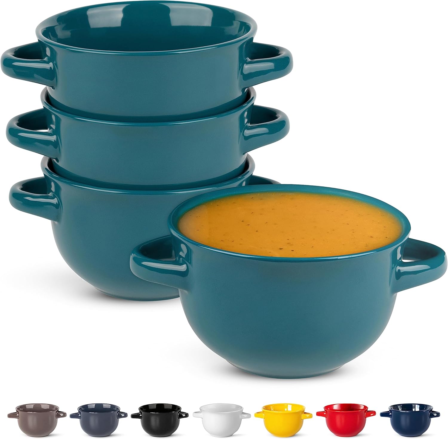 KooK Soup Bowls, French Onion Soup Bowls, Soup Crocks