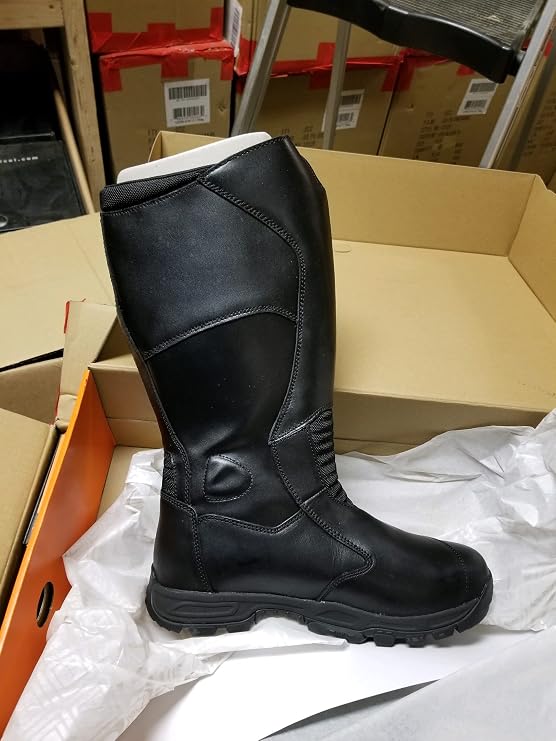 5.11 Tactical Men's Moto Mid-Calf Military Boot, Double Layered Leather, BiFit Board, Style 12328, Black