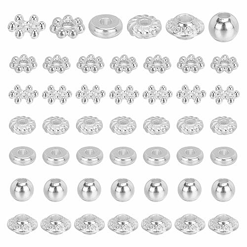 300 Pieces Spacer Beads Silver
