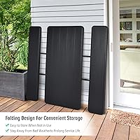 Vista 5 de GYMAX Mesa de pícnic, mesas de picnic plegables de 550 libras con bancos y asientos, resistente a la intemperie, mesa de picnic portátil de fácil