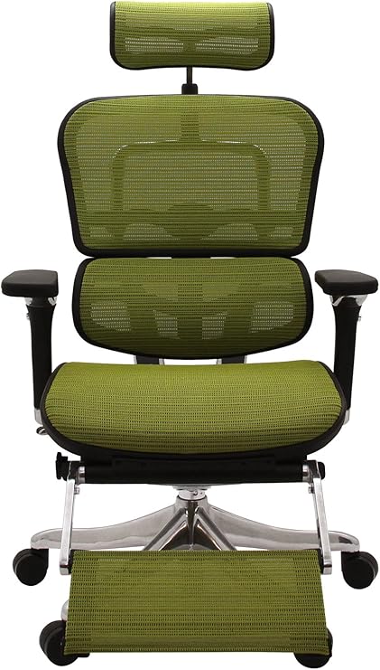 スノーブルー エルゴヒューマンPROオットマン内蔵・3Dファブリック