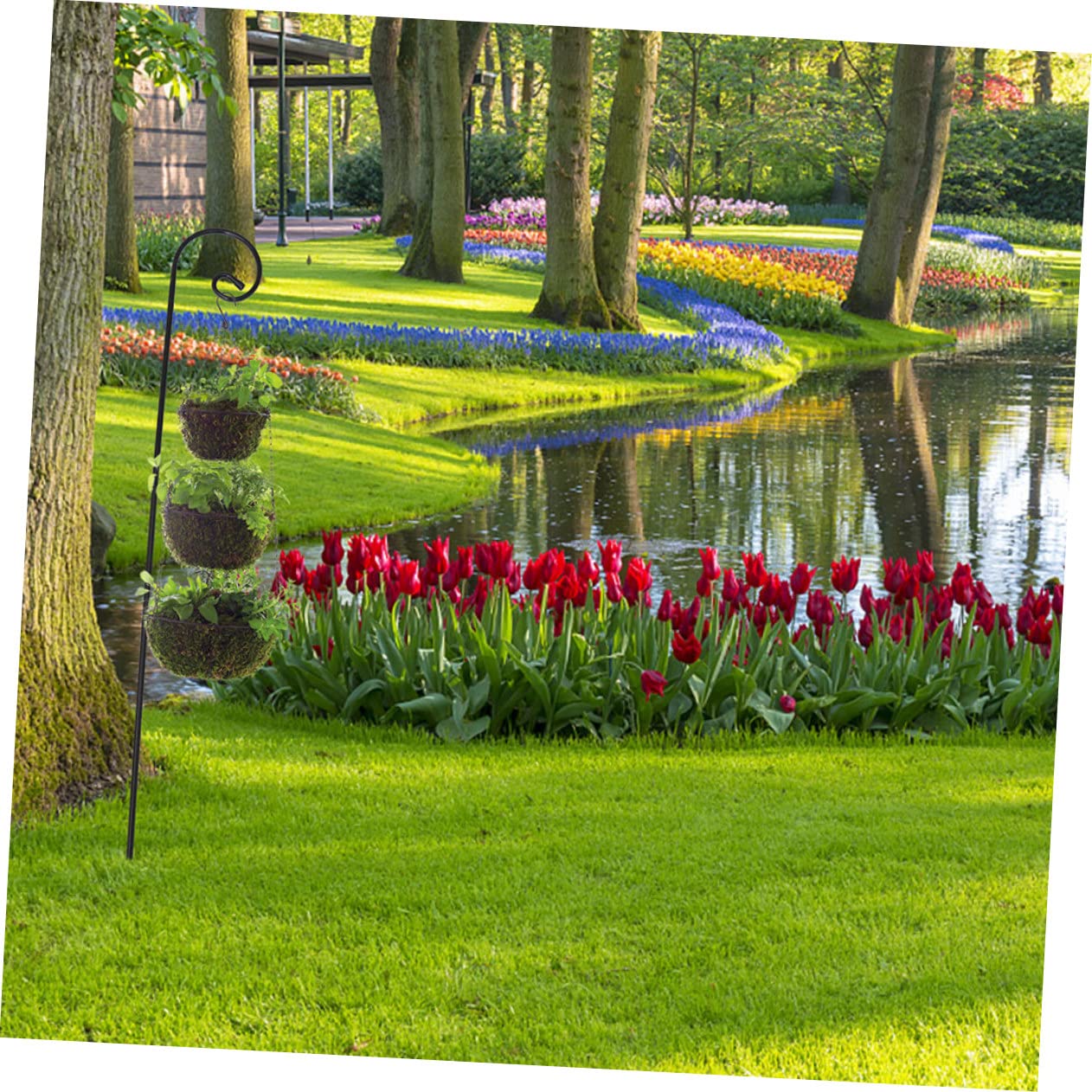 Toddmomy 3er Set Schäferhaken Für Den Garten 120cm Und Rostfrei Ideal Für Vogelfutterstationen Und Laternen Schwarze Farbe Perfekter Garten Zubehör Haken
