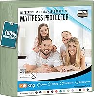 Vista 41 de Utopia Bedding - Protector de colchón de tamaño individual impermeable, paquete de 14 unidades, funda de colchón de rizo de 200 GSM, funda de cama
