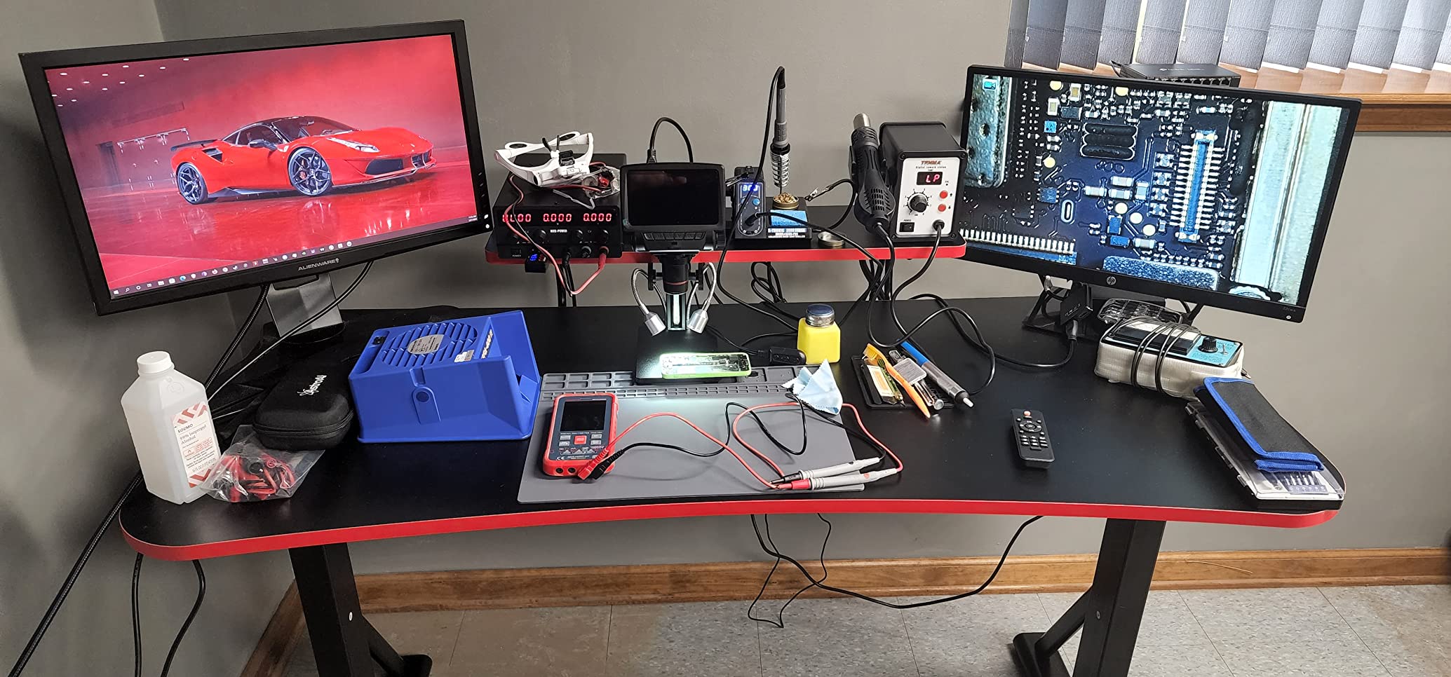 25/mo Finance Amazon Basics HeightAdjustable Gaming Desk with