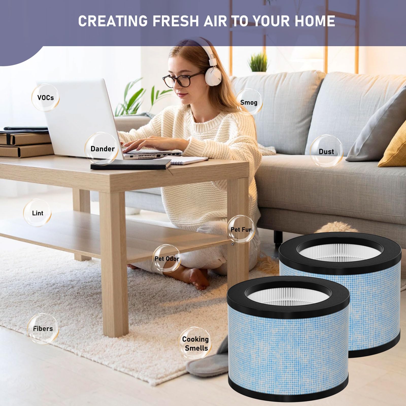 Amazon.co.jp: TZ-K1 DH-JH01 HEPA 交換用フィルター AROEVE MK01 MK06