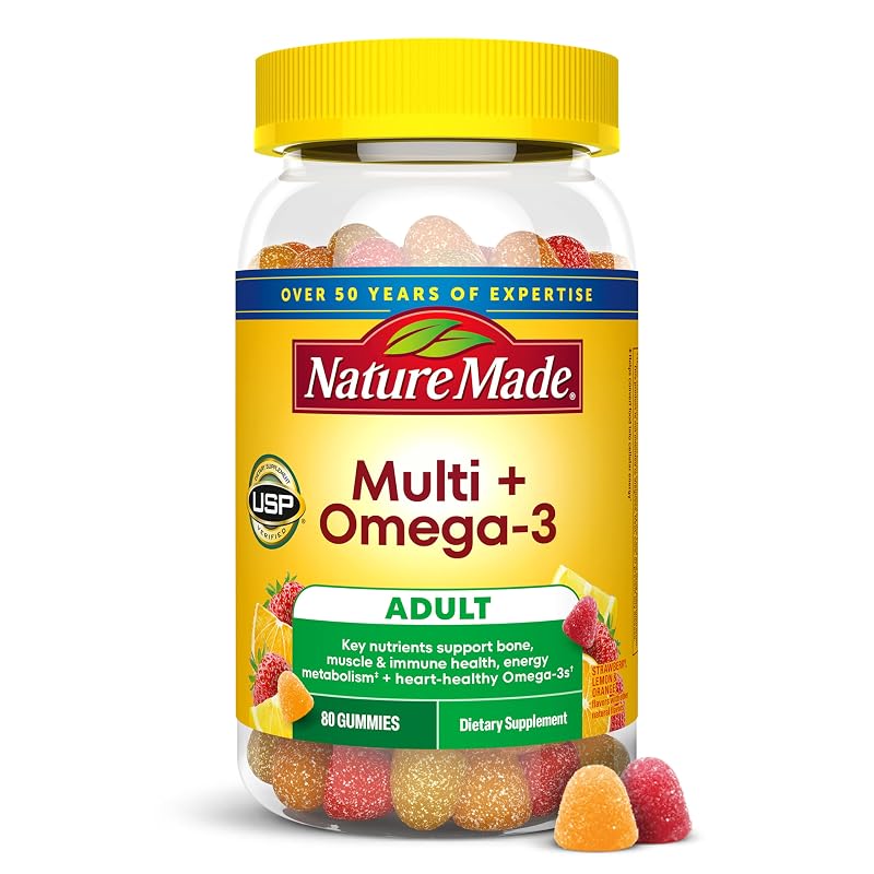 Nature Made Multivitamínico com Ômega-3 em Gomas, 80 gomas