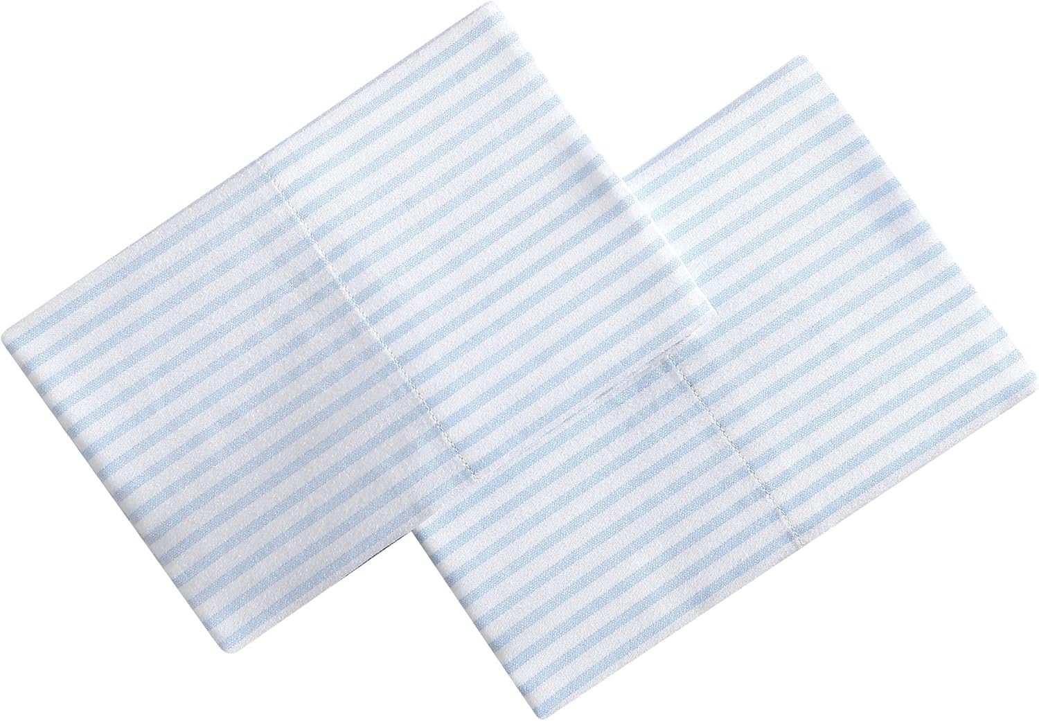 Laura Ashley Home - Standard Pillowcase Set, Breathable Percale Cotton Bedding, Crisp & Cool Home Decor (Ramona Blue, 2 Piece)