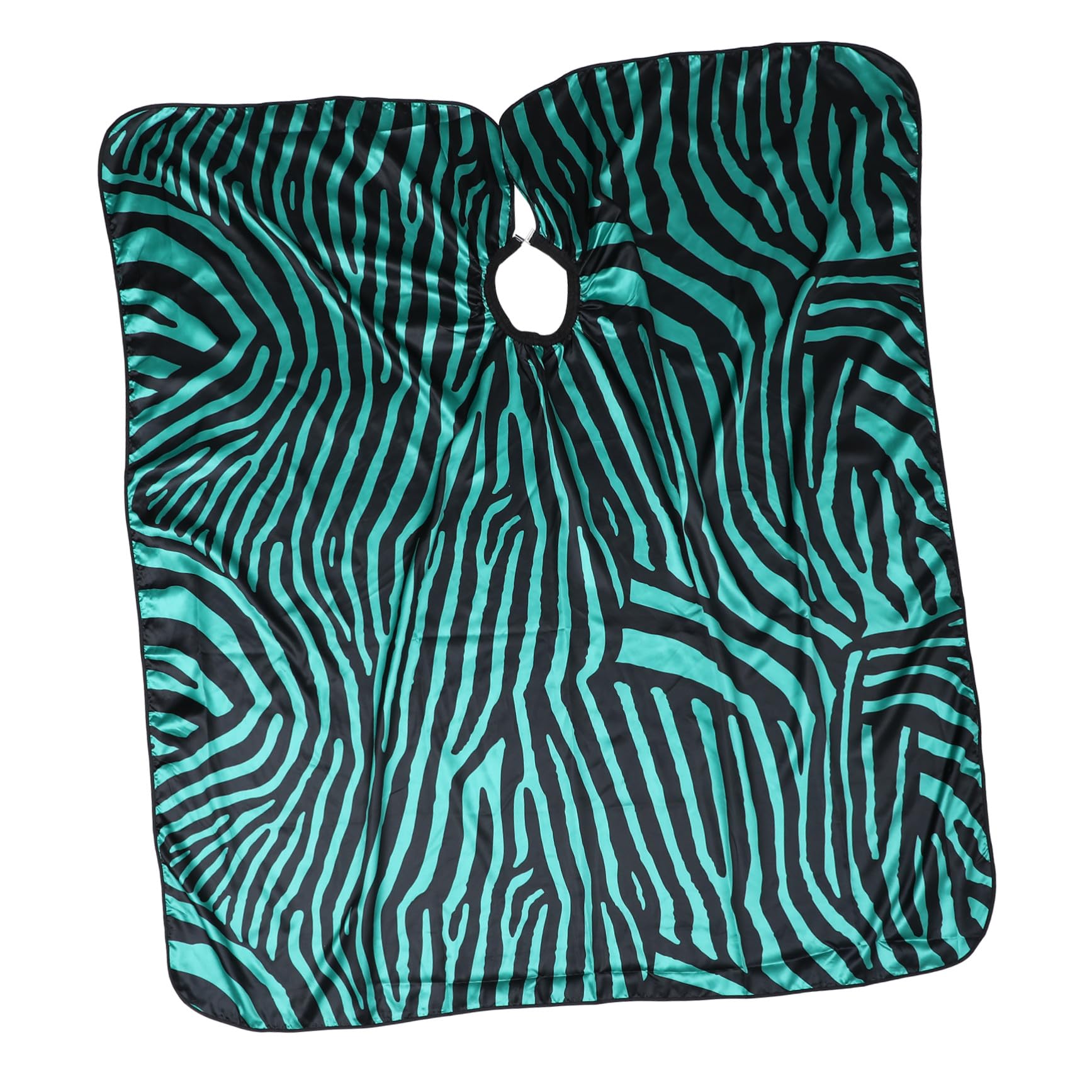 Anneome Capa de Peluquería de Satén Verde, Transpirable Cuello Ajustable, Adecuado para Corte de Pelo en Salón y Barbero Profesional